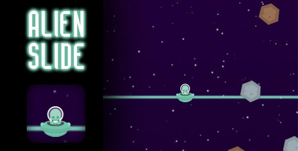 Alien Slide - HTML5 Game (CAPX)